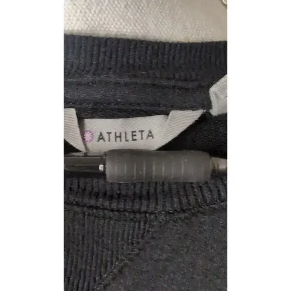 Athleta Presidio Shift Dress Long Sleeve Gray Athleisure Minimalist L - Picture 5 of 8